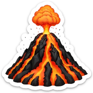 Volcano Experiment sticker