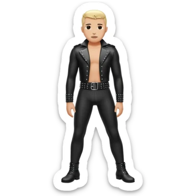 gay BDSM clothing, only the clothing is required, excluding the head. sticker