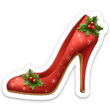 chirstmas-high-heel-shoes sticker