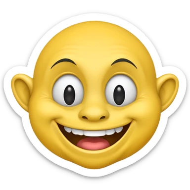 Troll face emoji sticker