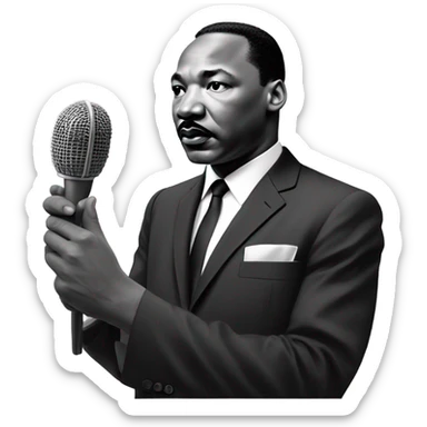 Martin Luther king jr. sticker