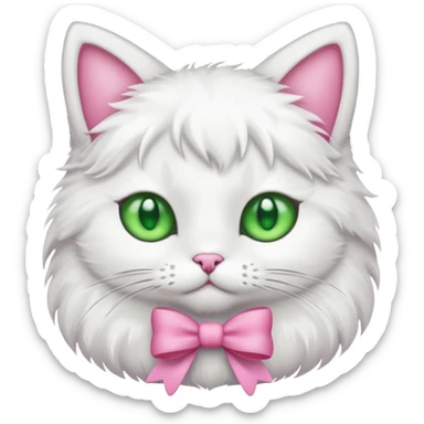 ℂ𝕒𝕥 𝕨𝕚𝕥𝕙 𝕒 𝕡𝕚𝕟𝕜 𝕓𝕠𝕨 𝕤𝕚𝕥𝕥𝕚𝕟𝕘 𝕕𝕠𝕨𝕟 sticker