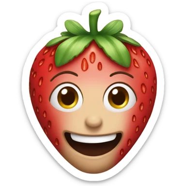 strawberry dipped in chocolate sticker