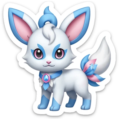Absol-Sylveon-Dewott-fusion sticker