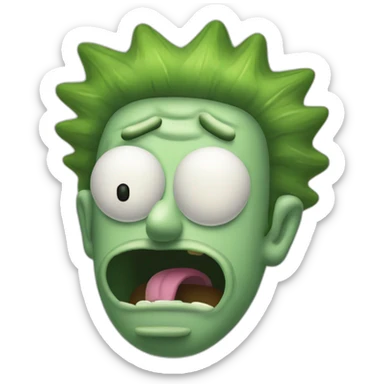 Pickle rick sanchez sticker