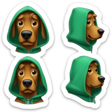 Scooby doo with a hoodie sticker