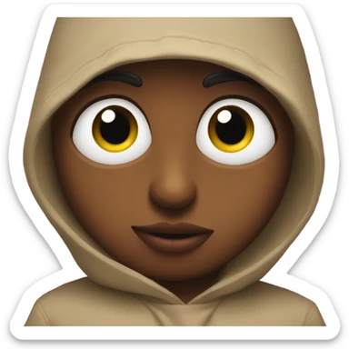 Big eyes and kissy lips  sticker