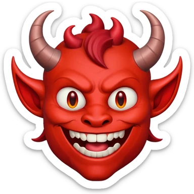 I need a grinning devil emoji sticker