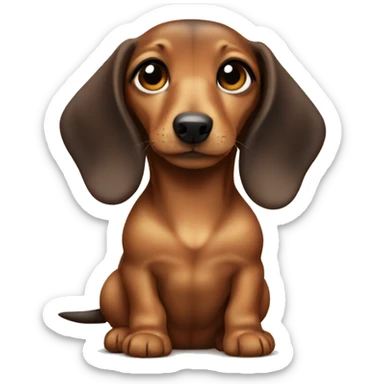baby dashund sticker