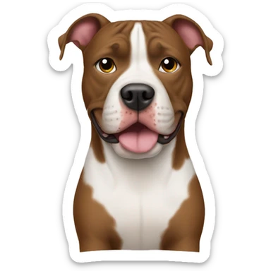 Pitbull dog wearing uggs sticker