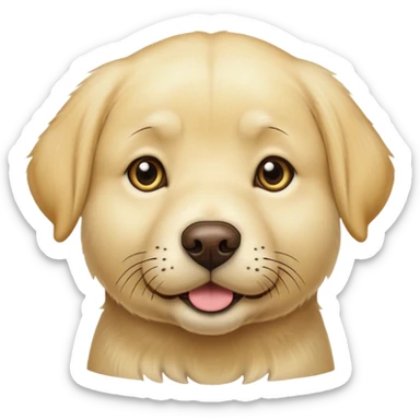 Yellow Labrador sticker