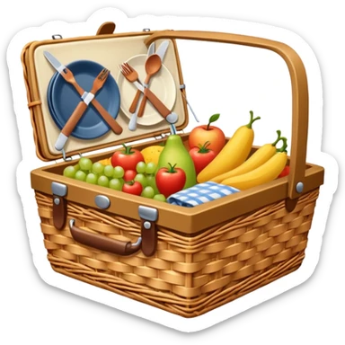 spring picnic sticker