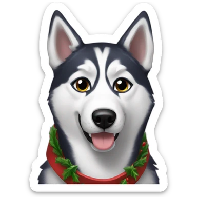 Husky Christmas  sticker