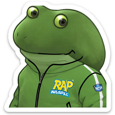 wearing a neon green nascar jacket that says "pump" sticker