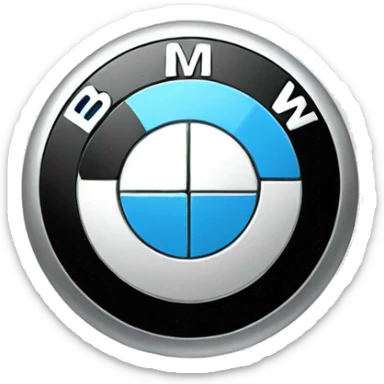 BMW logo in black  sticker