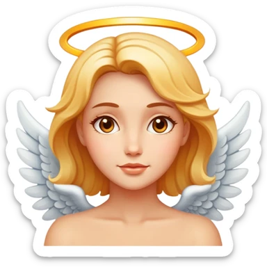 Cara de ángel calurosa sticker
