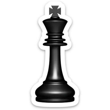 Black king sticker