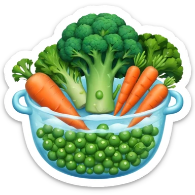 Frozen veggies mix sticker