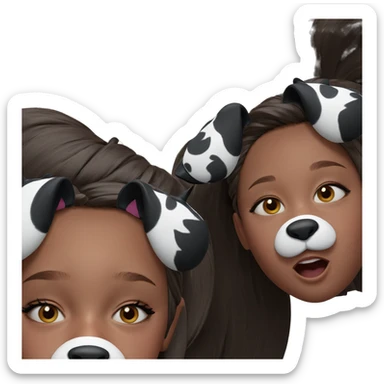 girls with animal ears sticker