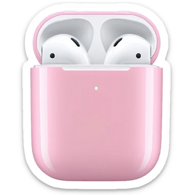 Pink airpods sticker