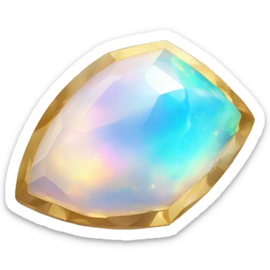 opal gemstone sticker