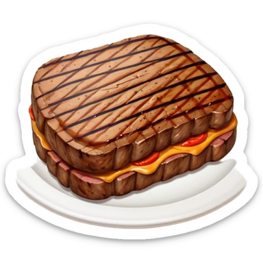 bistec de carne como el de tom y jerry sticker