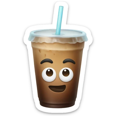 Iced coffee sticker