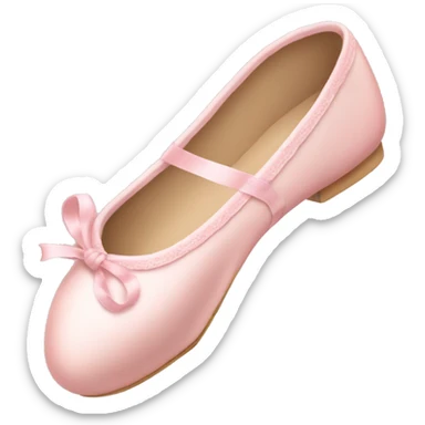 Pale pink ballet shoes sticker