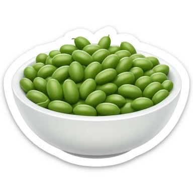 BEANS IN THE WHITE BOWL sticker