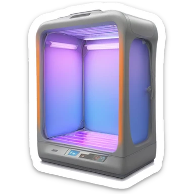 UV light solarium sticker