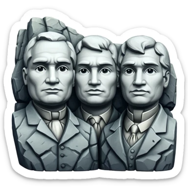 Mount Rushmore sticker