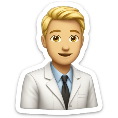 White american high schooler sticker