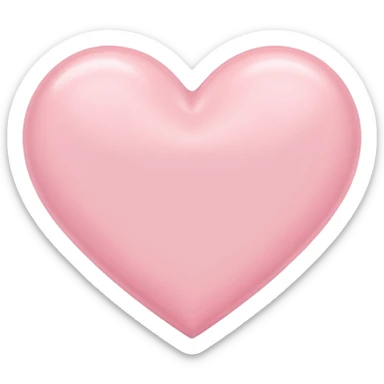 Pastel pink heart sticker
