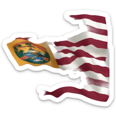 Florida state flag sticker