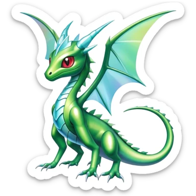 Shiny Exotic Flygon-Amaura-Genesect-Scyther-Hybrid-Creature sticker