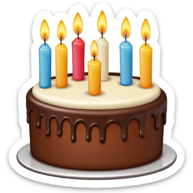 birthday cake oven sticker