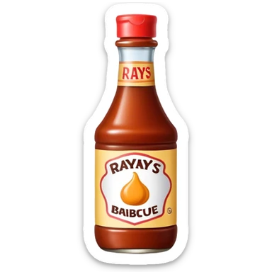 Sweet Baby Ray’s sauce brand bottle  sticker