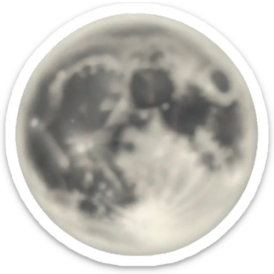 Full moon sticker
