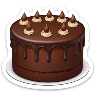 Chocolate cake sticker