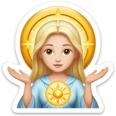 ser divino de luz sticker