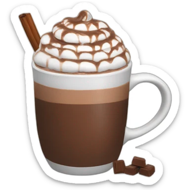 hot chocolate sticker