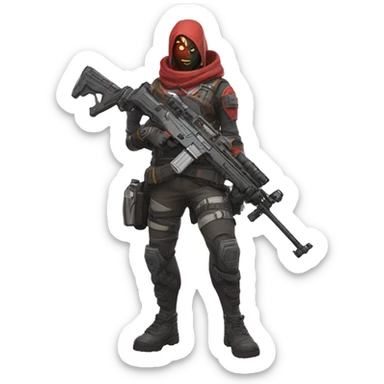 Apex Legends Revenant with a rifle, full body sticker