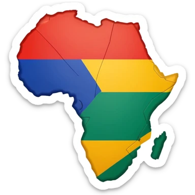 Africa-flag sticker