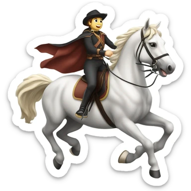 Horseback riding sticker
