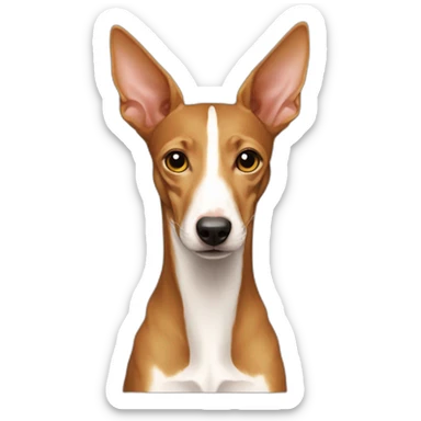 podenco con niña sticker