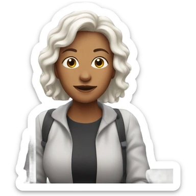 White Mum on a bus sticker