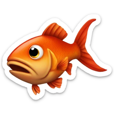 Poisson rouge sticker