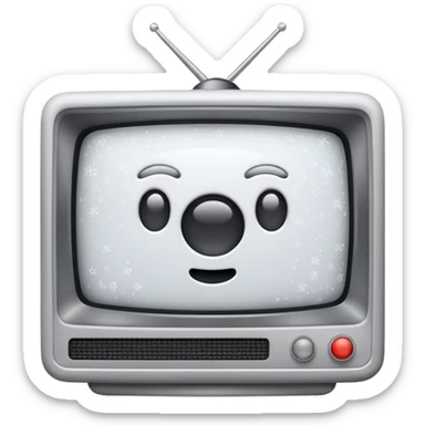 television static(snowy) sticker
