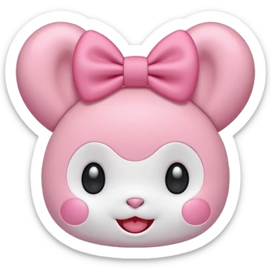 my melody shooked  sticker