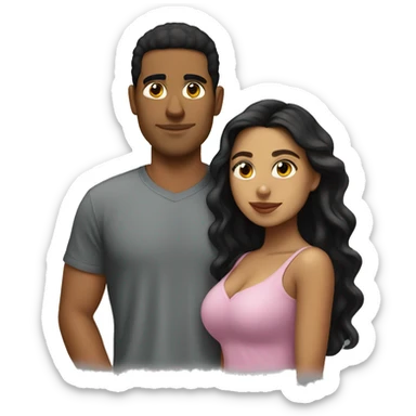 Mexican girl with Dominican boyfriend sticker